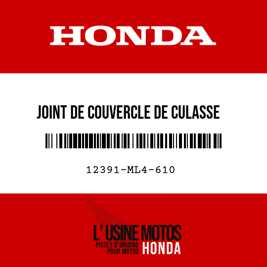 image de 12391-ML4-610 JOINT DE COUVERCLE DE CULASSE