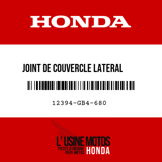 image de 12394-GB4-680 JOINT DE COUVERCLE LATERAL    CULASSE D