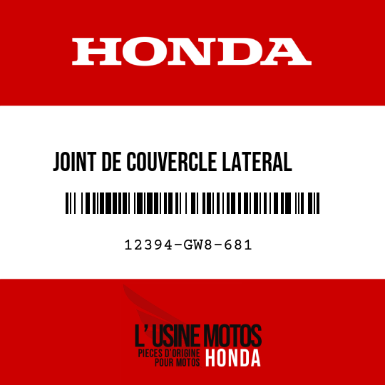 image de 12394-GW8-681 JOINT DE COUVERCLE LATERAL    CULASSE D