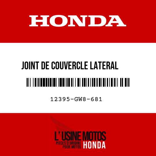 image de 12395-GW8-681 JOINT DE COUVERCLE LATERAL    CULASSE G