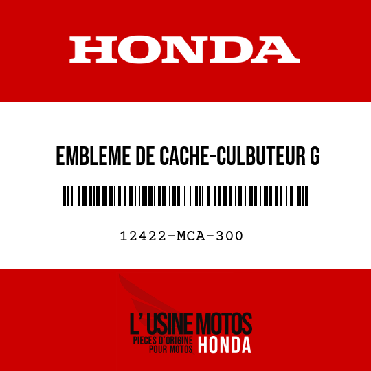 image de 12422-MCA-300 EMBLEME DE CACHE-CULBUTEUR G