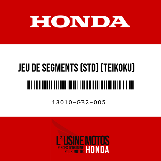 image de 13010-GB2-005 JEU DE SEGMENTS (STD) (TEIKOKU)