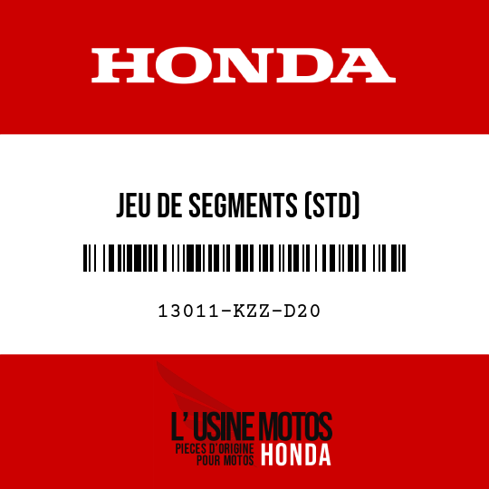 image de 13011-KZZ-D20 JEU DE SEGMENTS (STD)