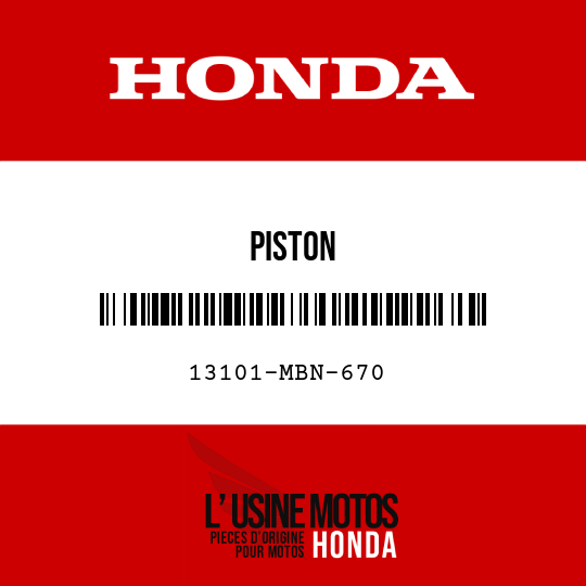 image de 13101-MBN-670 PISTON
