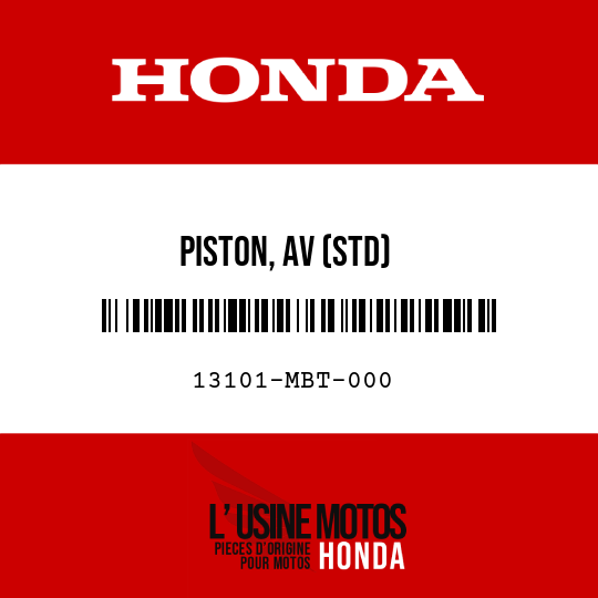 image de 13101-MBT-000 PISTON, AV (STD)