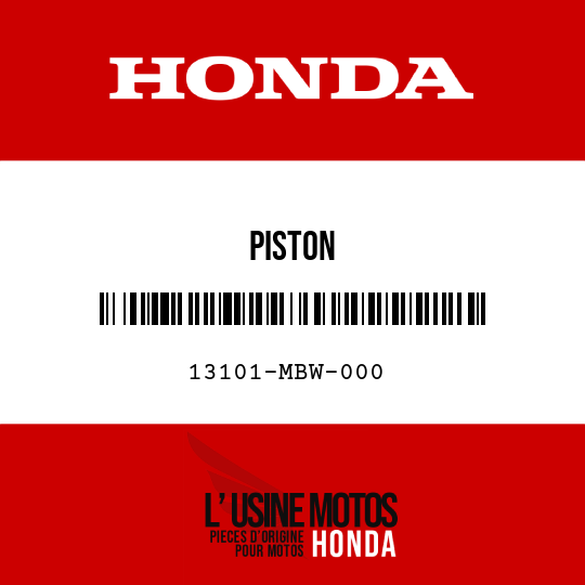image de 13101-MBW-000 PISTON