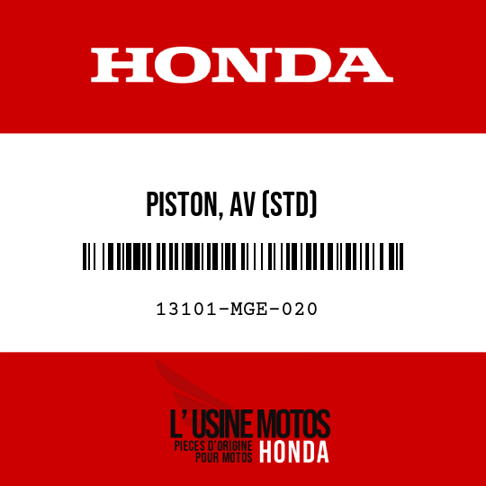 image de 13101-MGE-020 PISTON, AV (STD)