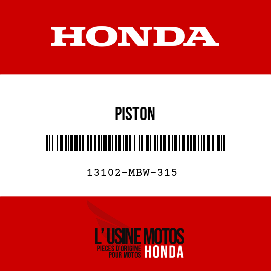image de 13102-MBW-315 PISTON