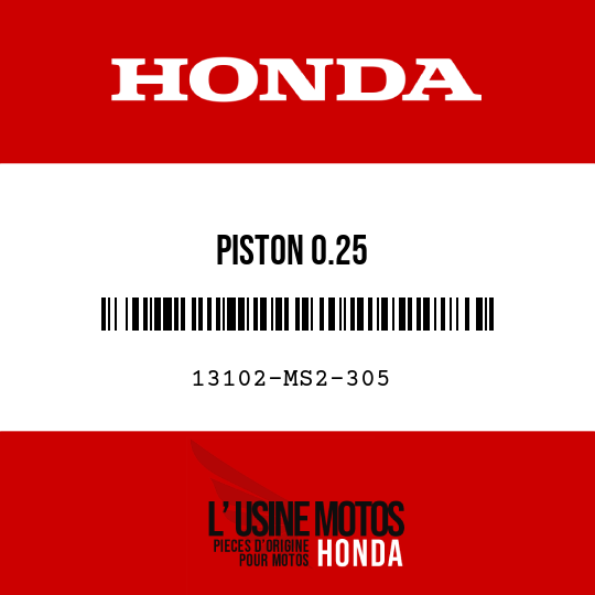 image de 13102-MS2-305 PISTON 0.25