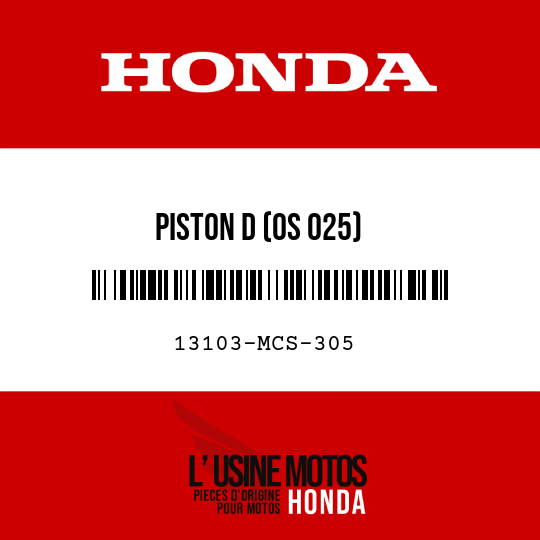 image de 13103-MCS-305 PISTON D (OS 025)