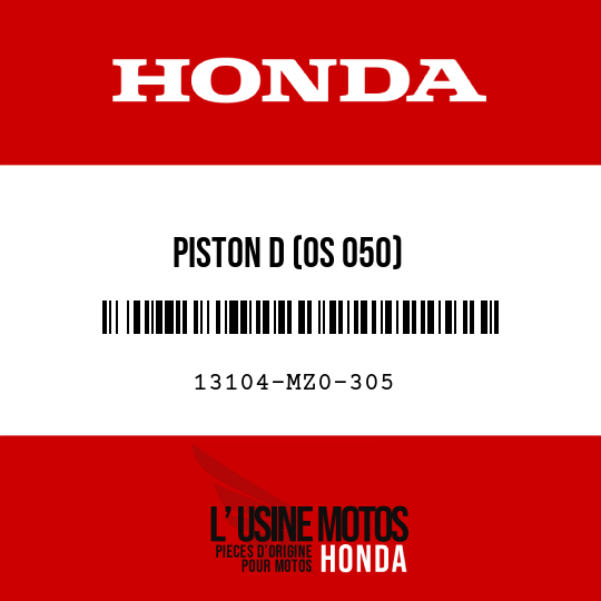 image de 13104-MZ0-305 PISTON D (OS 050)