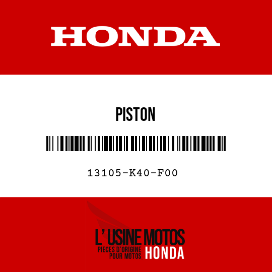 image de 13105-K40-F00 PISTON