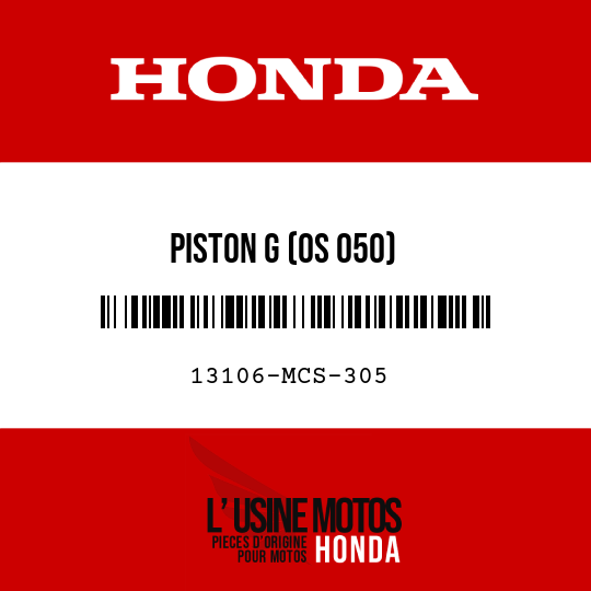 image de 13106-MCS-305 PISTON G (OS 050)