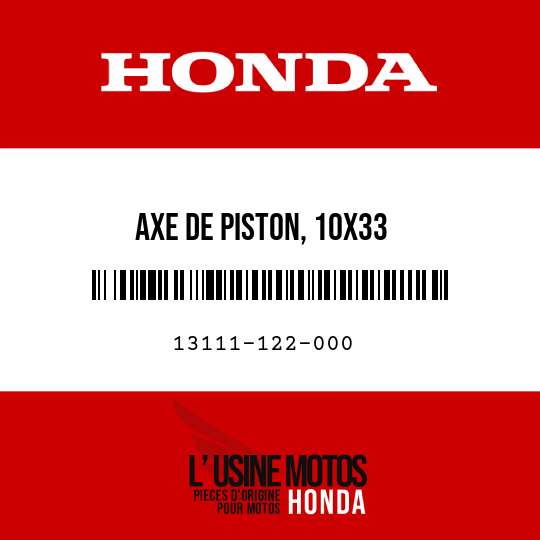 image de 13111-122-000 AXE DE PISTON, 10X33