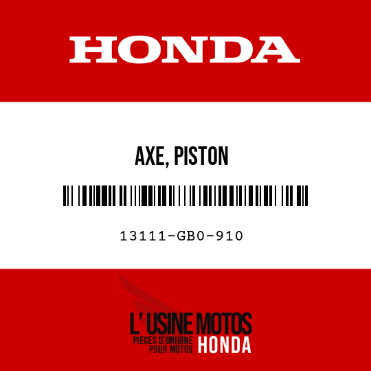 image de 13111-GB0-910 AXE, PISTON