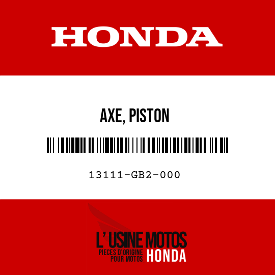 image de 13111-GB2-000 AXE, PISTON