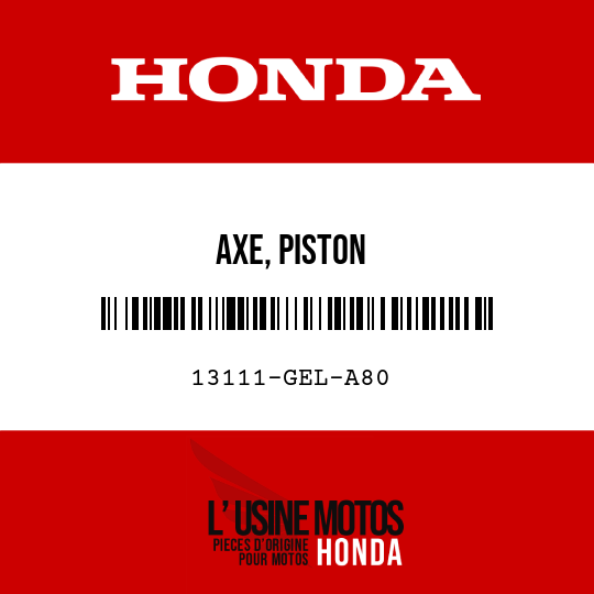 image de 13111-GEL-A80 AXE, PISTON