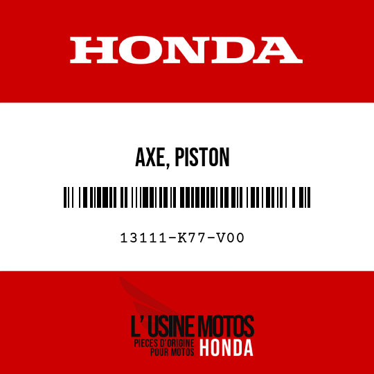 image de 13111-K77-V00 AXE, PISTON