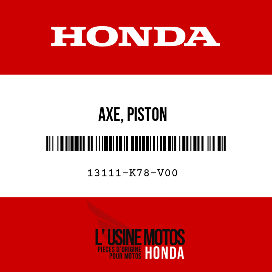image de 13111-K78-V00 AXE, PISTON
