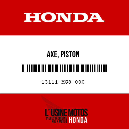 image de 13111-MG8-000 AXE, PISTON