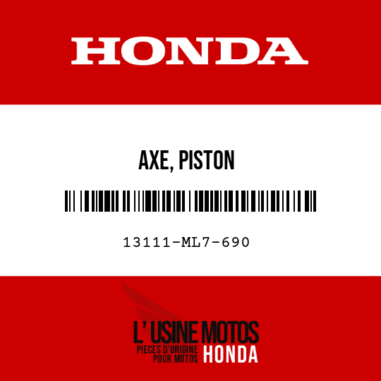 image de 13111-ML7-690 AXE, PISTON