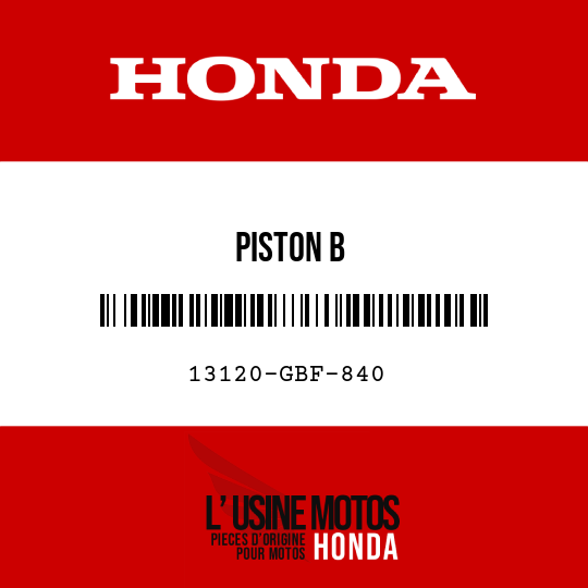 image de 13120-GBF-840 PISTON B