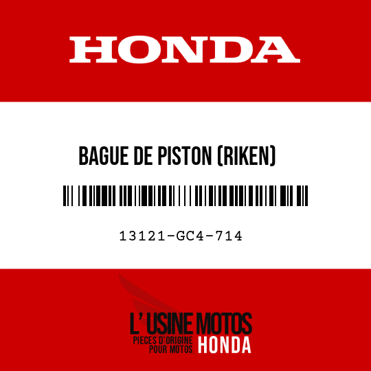 image de 13121-GC4-714 BAGUE DE PISTON (RIKEN)