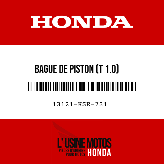 image de 13121-KSR-731 BAGUE DE PISTON (T 1.0)