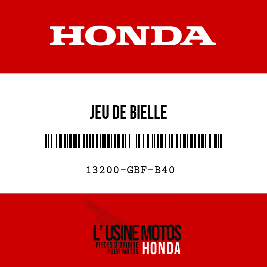 image de 13200-GBF-B40 JEU DE BIELLE