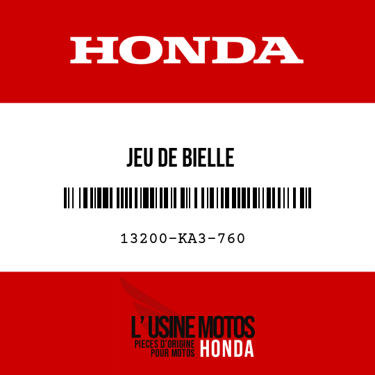 image de 13200-KA3-760 JEU DE BIELLE