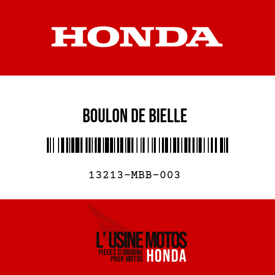 image de 13213-MBB-003 BOULON DE BIELLE