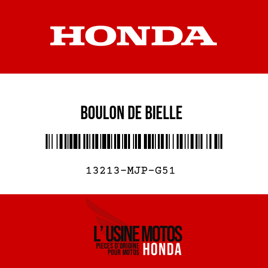 image de 13213-MJP-G51 BOULON DE BIELLE