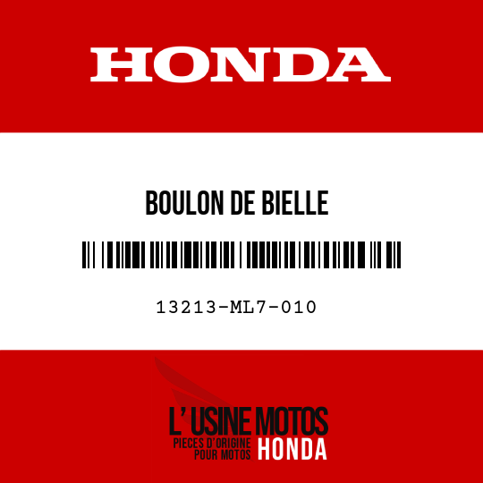 image de 13213-ML7-010 BOULON DE BIELLE