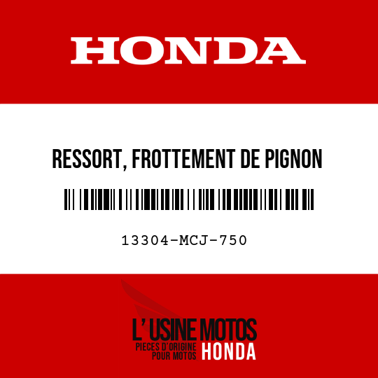 image de 13304-MCJ-750 RESSORT, FROTTEMENT DE PIGNON SECONDAIRE