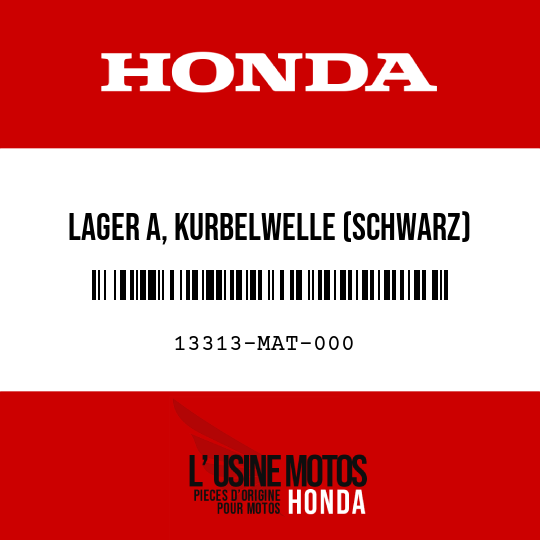 image de 13313-MAT-000 LAGER A, KURBELWELLE (SCHWARZ)