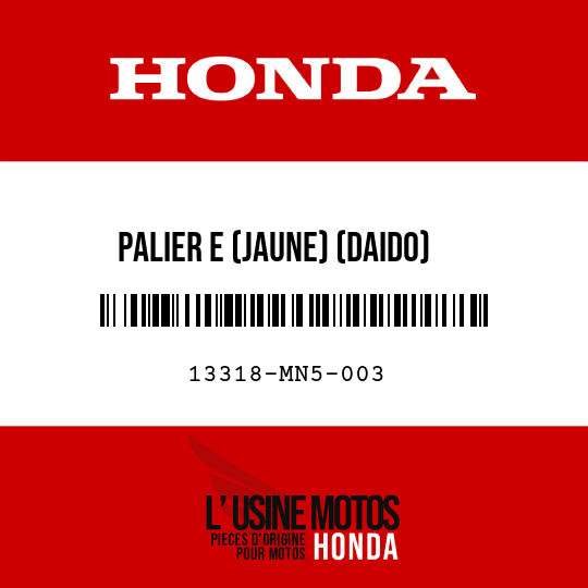 image de 13318-MN5-003 PALIER E (JAUNE) (DAIDO)