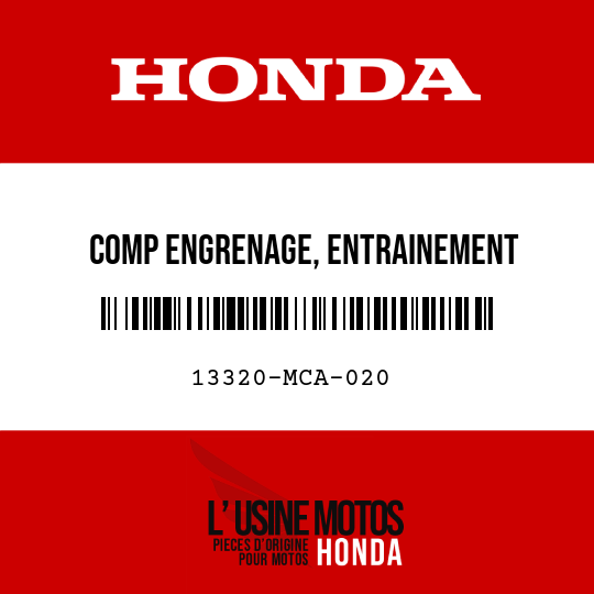 image de 13320-MCA-020 COMP ENGRENAGE, ENTRAINEMENT GENERATEUR CA (72T)