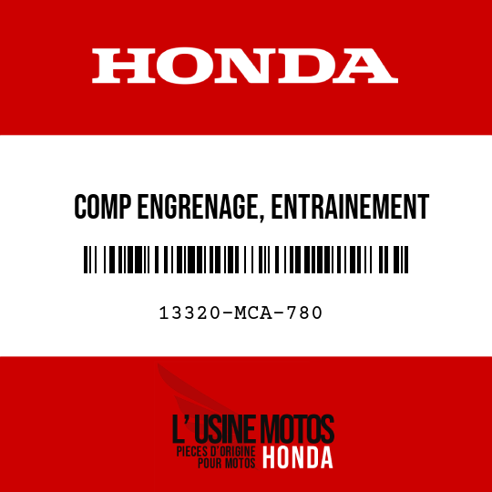 image de 13320-MCA-780 COMP ENGRENAGE, ENTRAINEMENT GENERATEUR CA (72T)
