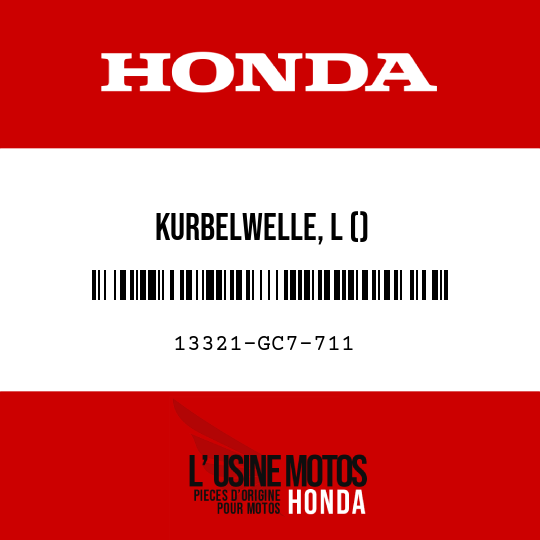 image de 13321-GC7-711 KURBELWELLE, L ()