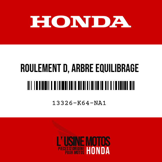 image de 13326-K64-NA1 ROULEMENT D, ARBRE EQUILIBRAGE (VERT)