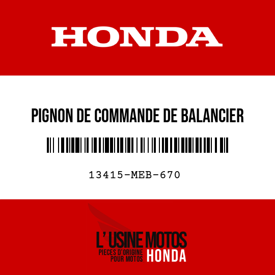 image de 13415-MEB-670 PIGNON DE COMMANDE DE BALANCIER (40T)