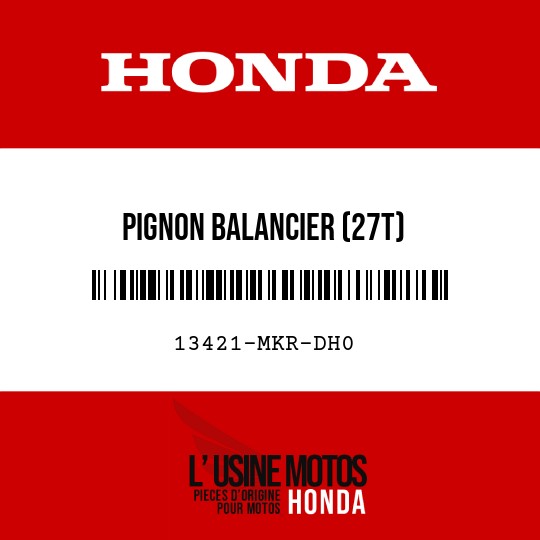 image de 13421-MKR-DH0 PIGNON BALANCIER (27T)