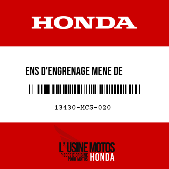 image de 13430-MCS-020 ENS D'ENGRENAGE MENE DE      GENERATEUR CA