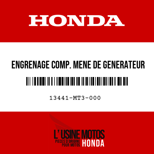 image de 13441-MT3-000 ENGRENAGE COMP. MENE DE GENERATEUR C. A. (50T)