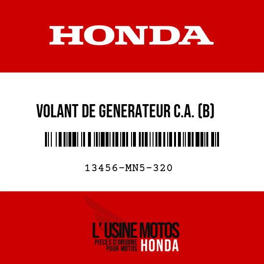 image de 13456-MN5-320 VOLANT DE GENERATEUR C.A. (B)