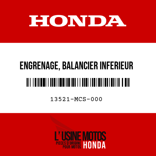 image de 13521-MCS-000 ENGRENAGE, BALANCIER INFERIEUR (40T)