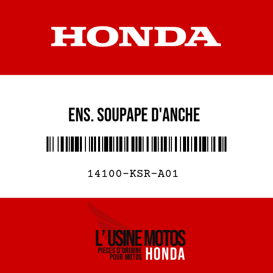 image de 14100-KSR-A01 ENS. SOUPAPE D'ANCHE