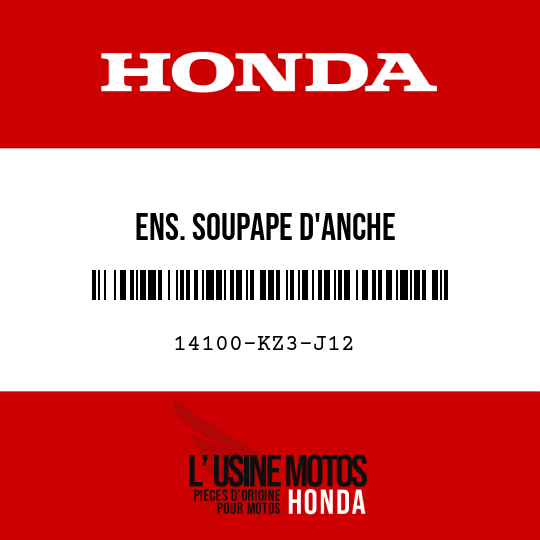 image de 14100-KZ3-J12 ENS. SOUPAPE D'ANCHE