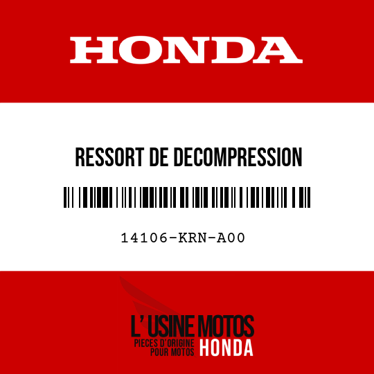 image de 14106-KRN-A00 RESSORT DE DECOMPRESSION