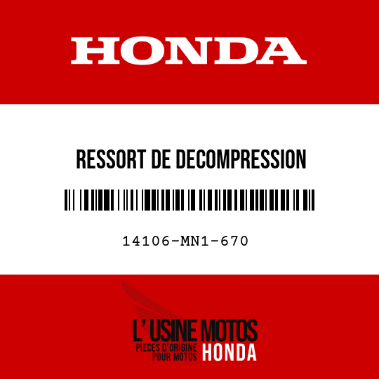 image de 14106-MN1-670 RESSORT DE DECOMPRESSION